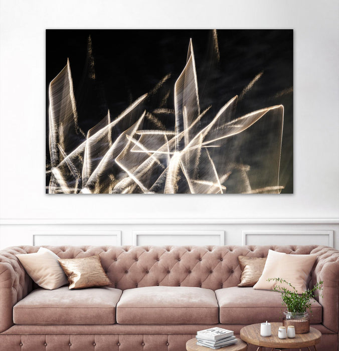 Œuvre d’art murale Giant Art « Chiffon Light Sculpture » 84 x 54