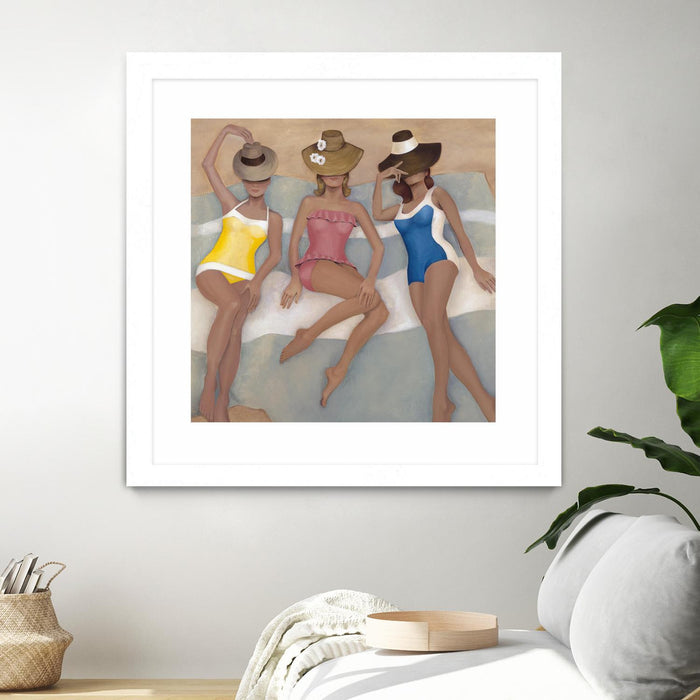 Œuvre d’art murale encadrée blanche et mate « The Orange County Club.tif » 36 x 36