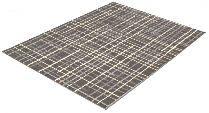 Carpette Taite anthracite - 3 pi 11 pox 5 pi 7 po