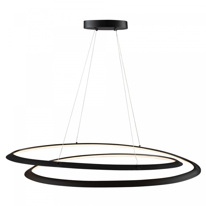 Luminaire suspendu Ara noir à DEL de 45 W