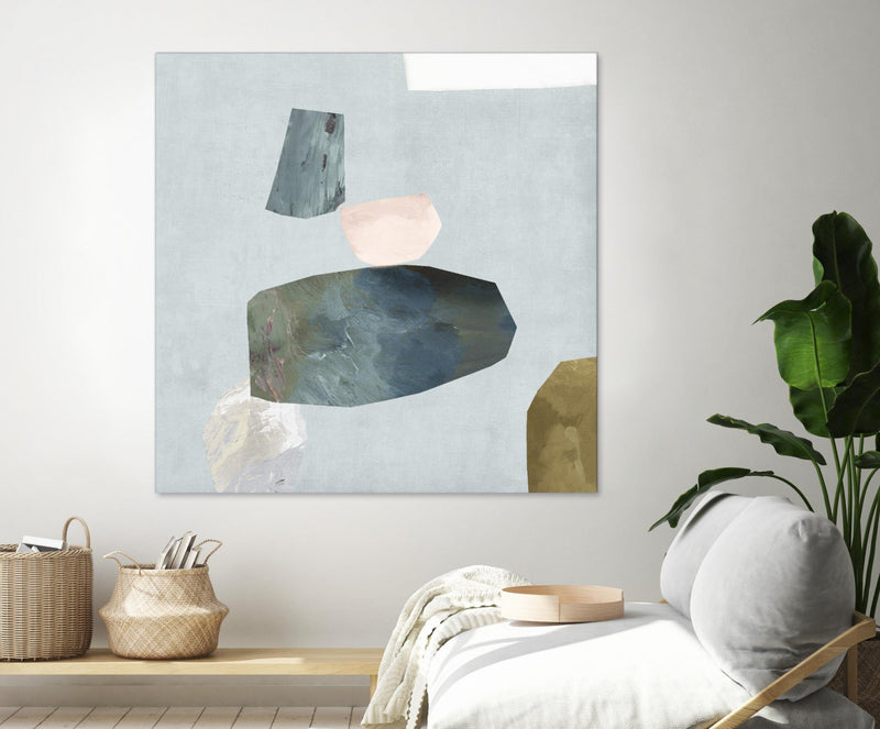 Œuvre d’art murale Giant Art « Assembly Ii » 72 x 72