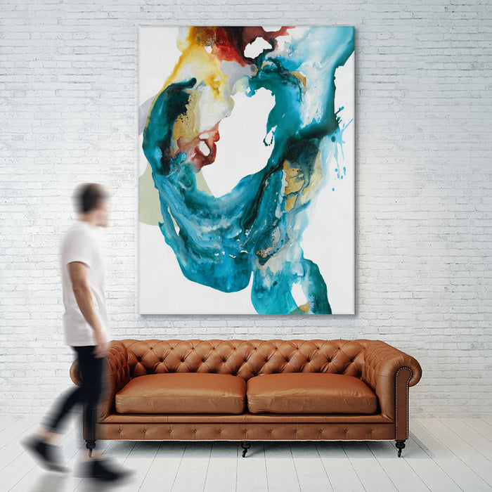 Œuvre d’art murale Giant Art « Weighted Flow Ii » 72 x 54