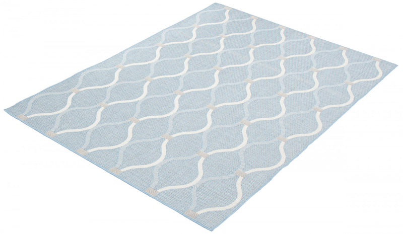 Carpette Neisha Abstract bleu clair 5 pi 3 po x 7 pi 3 po