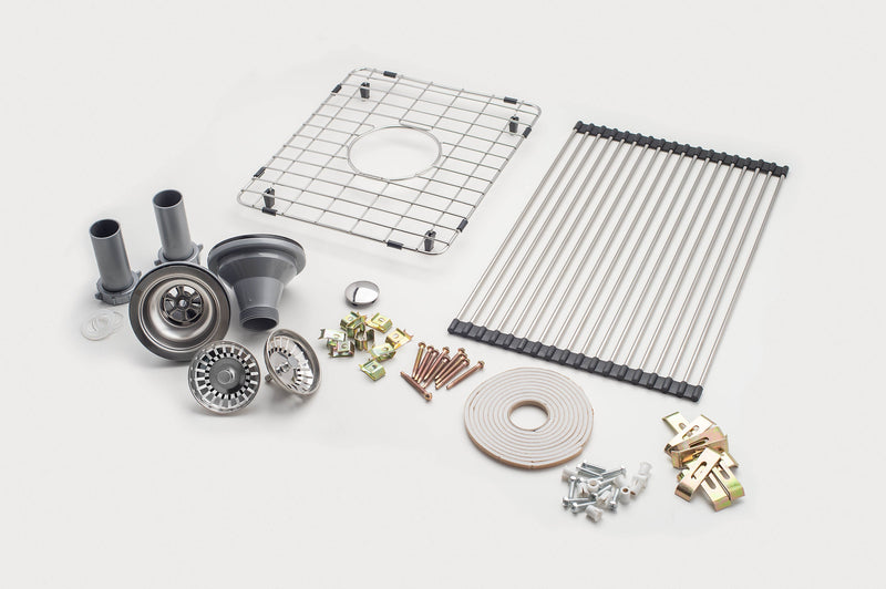 Évier de cuisine sous plan ou en surface (50/50) Ancona de série Valencia de 33 po - AN-3335