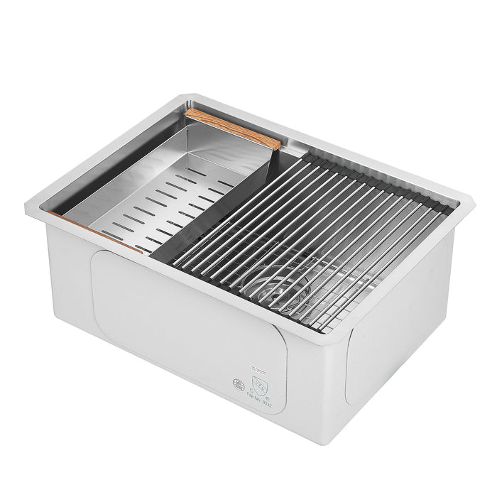 Évier de cuisine poste de travail sous plan Ancona de 25 po - AN-3370