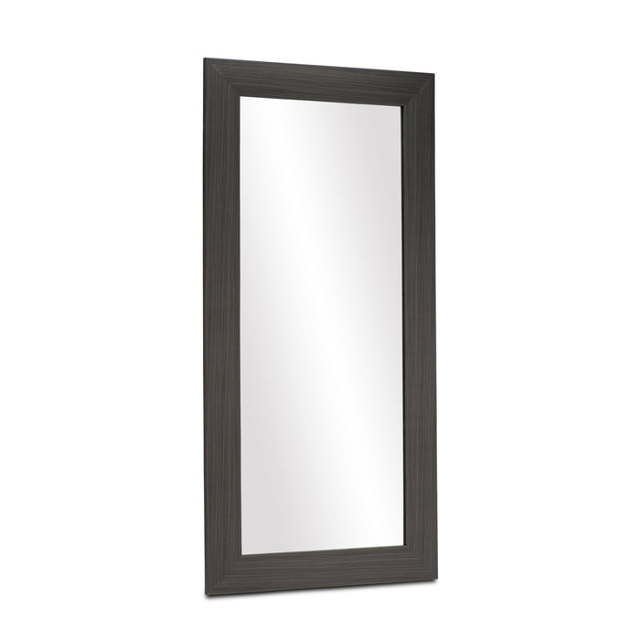 Miroir à appuyer au mur gris - 33 po x 67 po 