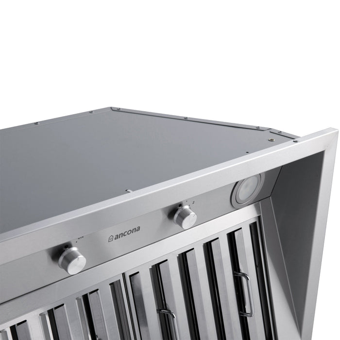 Insertion de hotte de cuisinière à conduit Ancona Pro de 28 po en acier inoxydable  - AN-1329