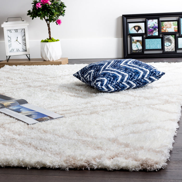 Carpette Ker crème à rayures 3 x 5