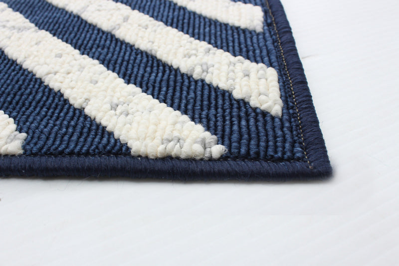 Carpette Dodie bleueivoire 5 pi 3 po x 7 pi 7 po