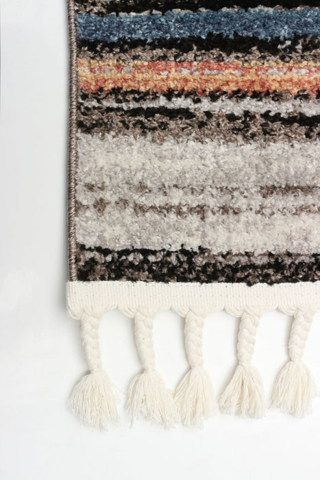  Carpette Vera Linear multicolore - 7 pi 10 po x 10 pi 5 po