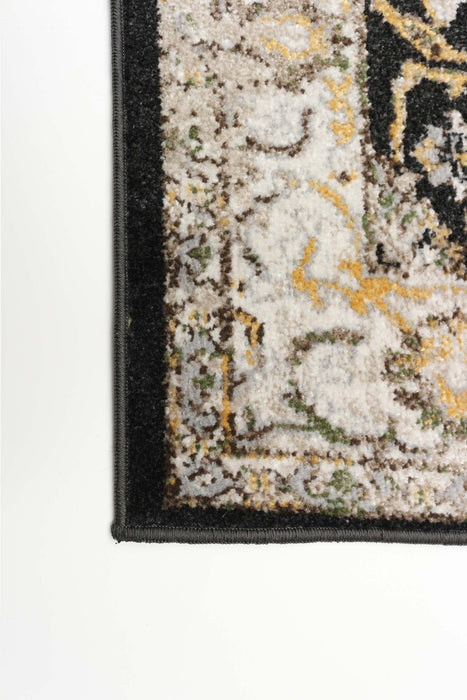 Carpette Legacy noire lavable à la machine - 2 pi 6 po x 8 pi 0 po