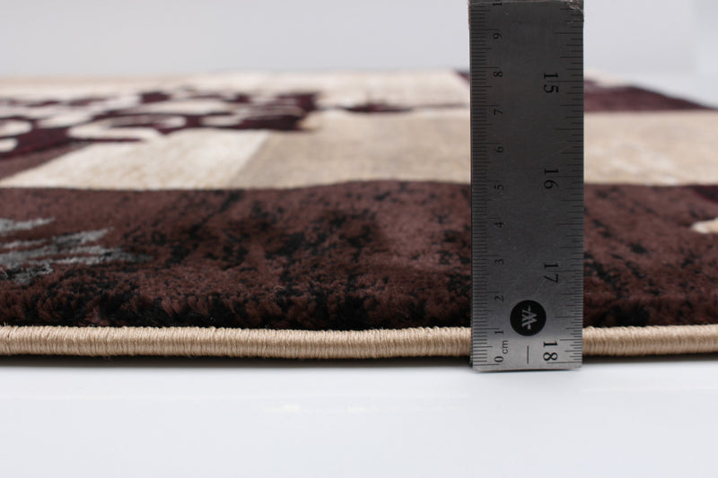 Carpette Neda bourgogne - 6 pi 7 po x 9 pi 6 po