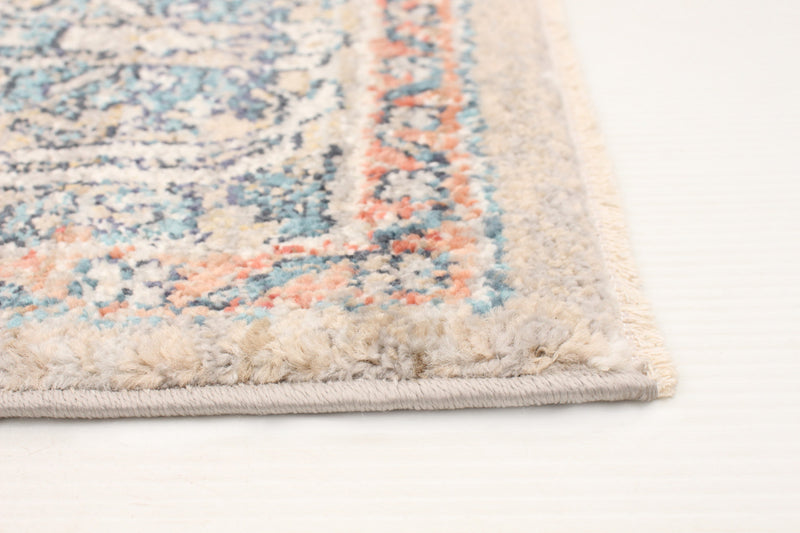 Carpette Bolivar Yalameh bleu-gris - 5 pi 0 pox 8 pi 0 po