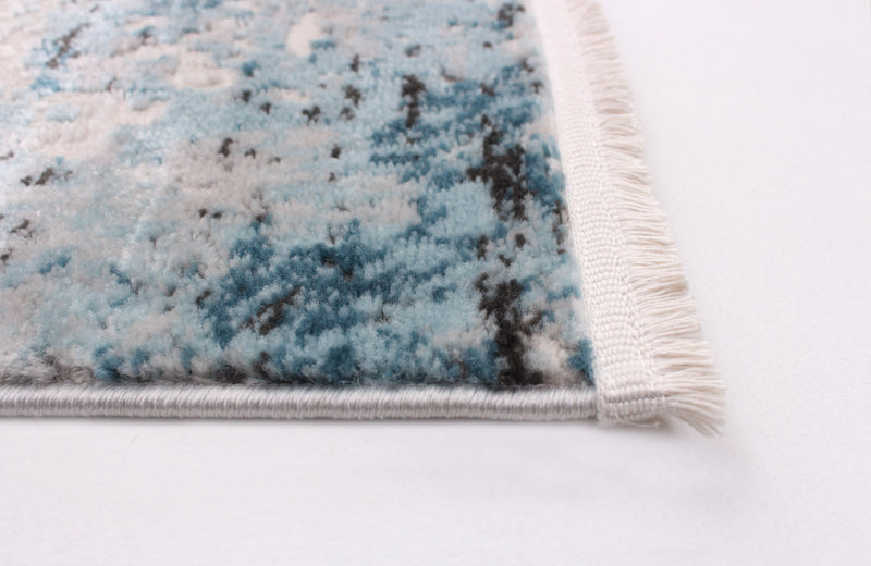 Carpette Emmylou bleue 3 pi 11 po x 5 pi 11 po
