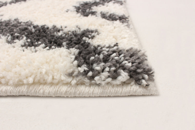 Carpette à poil long Serafina ivoire 3 pi 11 po x 6 pi 0 po