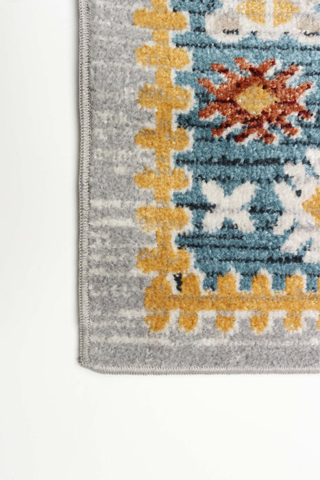 Carpette Gypsy bleue lavable à la machine - 8 pi 0 po x 10 pi 0 po