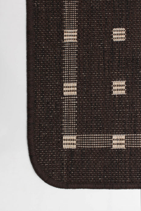 Carpette Clementine chocolat - 3 pi 3 po x 4 pi 7 po