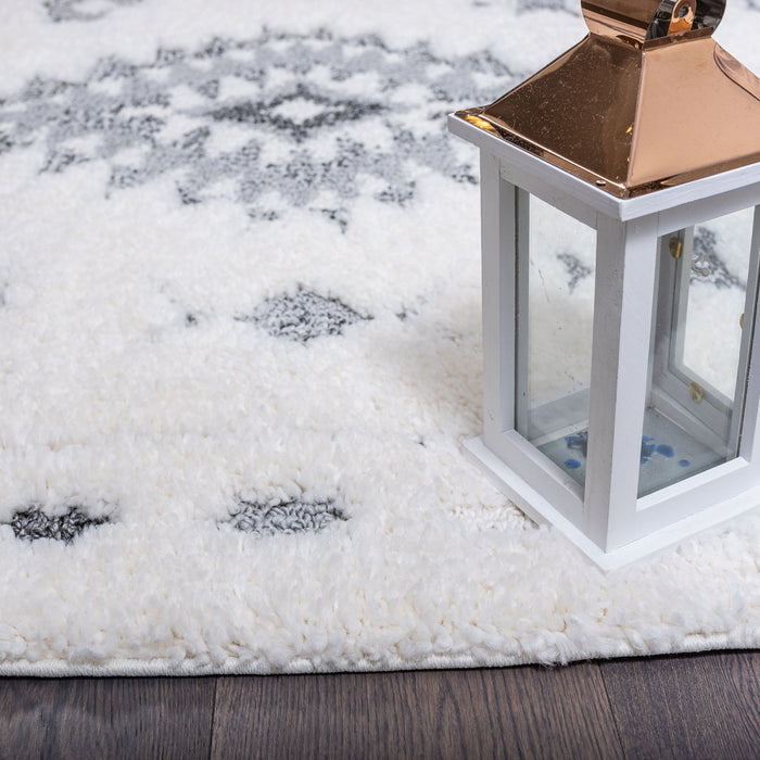 Carpette Lola Diamond grise 5 x 8