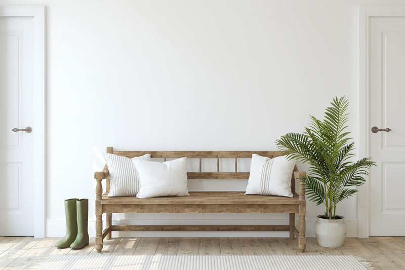 Palmier areca artificiel de 43 po en pot noir