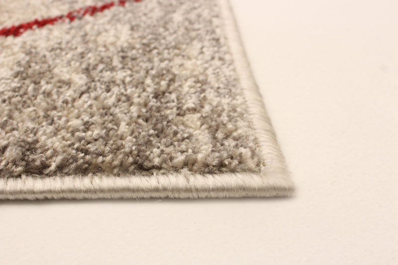 Tapis Grande Ivoire / Rouge 3pi 11 po X 5pi 7po