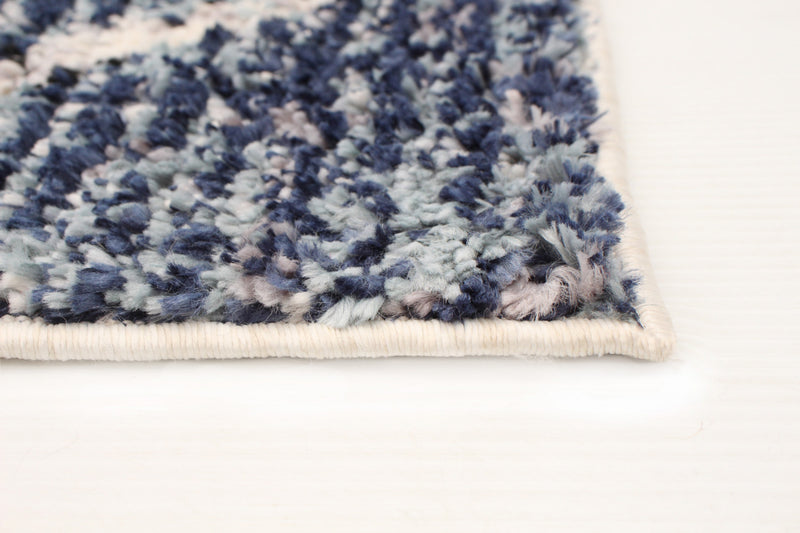 Carpette Makondo Abstract bleu - 6 pi 7 pox 9 pi 6 po