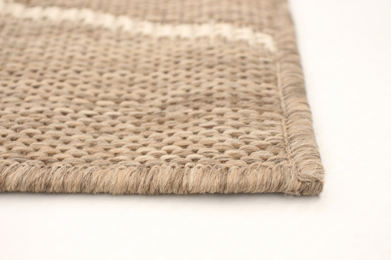 Carpette Sadie Abstract Taupe-Champagne - 5 pi 3 pox 7 pi 7 po