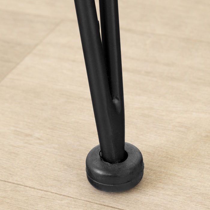 Balka Lot de 2 tabourets en rotin avec accoudoirs Standard - Rotin et noir