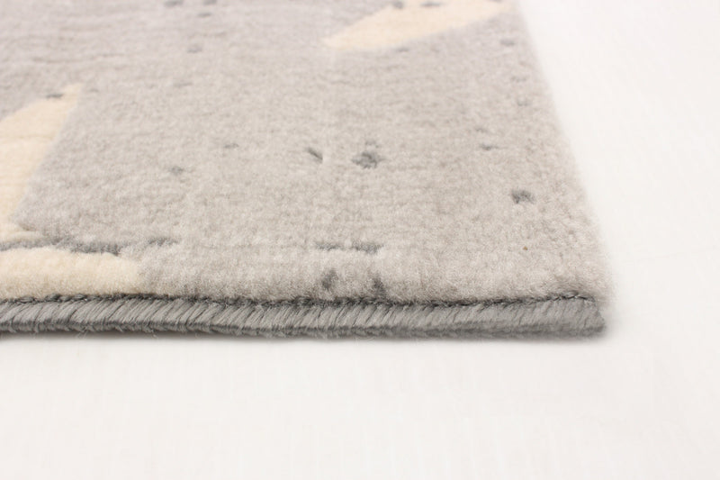 Carpette Ira gris clair 2 pi 8 po x 4 pi 11 po