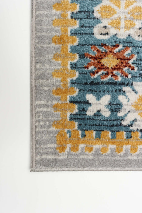 Carpette Gypsy bleue lavable à la machine - 2 pi 6 po x 8 pi 0 po