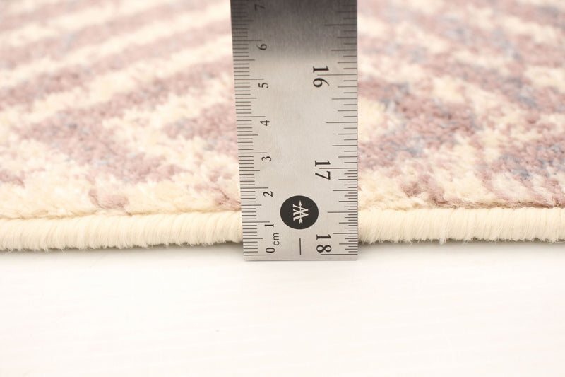 Carpette Electra argent-rose - 7 pi 10 pox 10 pi 2 po