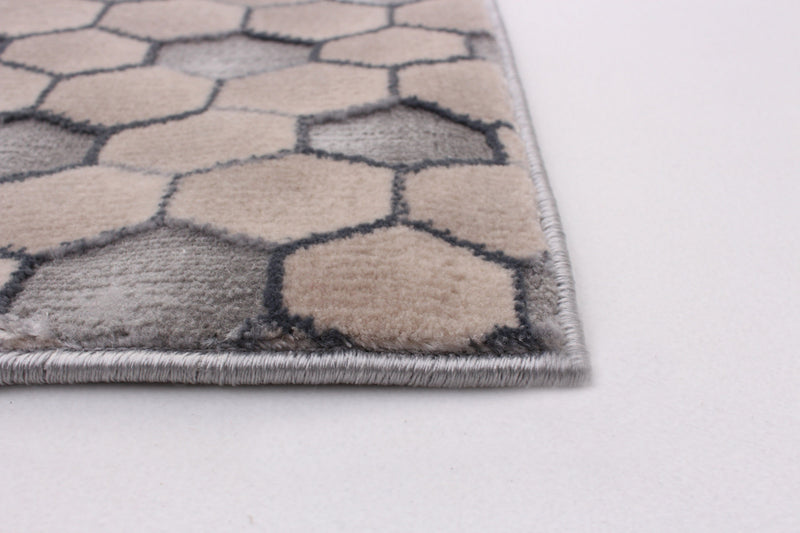 Carpette Ranger grise/taupe 6 pi 7 po x 9 pi 6 po