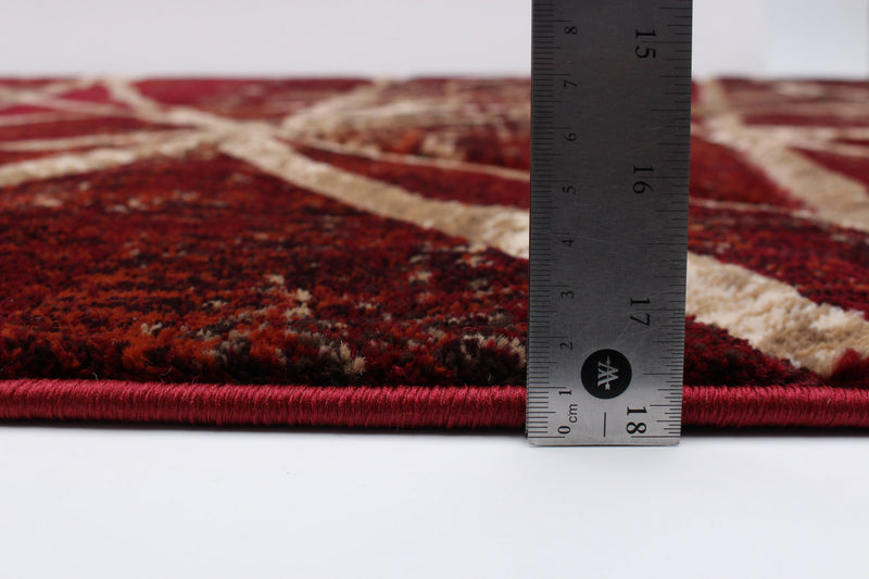 Carpette Cherokee rouge - 5 pi 3 po x 7 pi 3 po