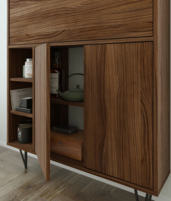 Bureau secrétaire Nordika - noyer