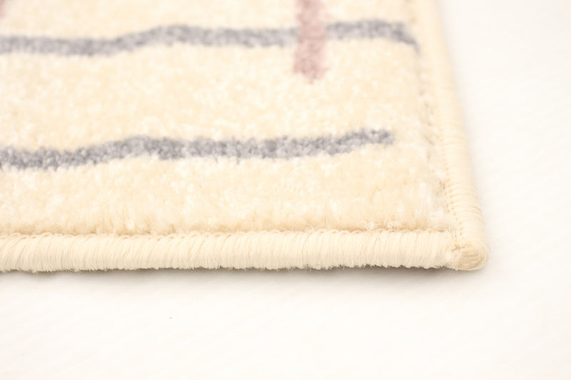 Carpette Taite crème-argent - 7 pi 10 pox 10 pi 2 po