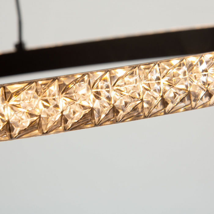 Luminaire suspendu Nova noir à DEL de 24 W