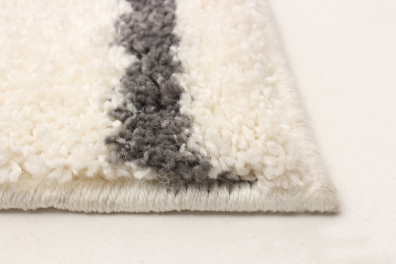 Carpette à poil long Sophia ivoire 3 pi 11 po x 6 pi 0 po