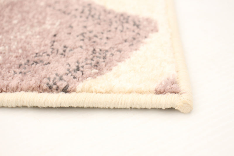 Carpette Palta crème-rose - 3 pi 11 pox 5 pi 7 po