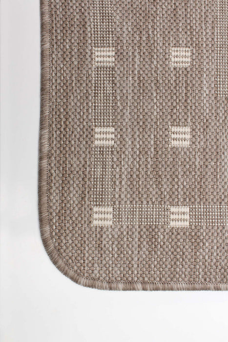 Carpette Clementine brun clair - 4 pi 4 po x 6 pi 5 po