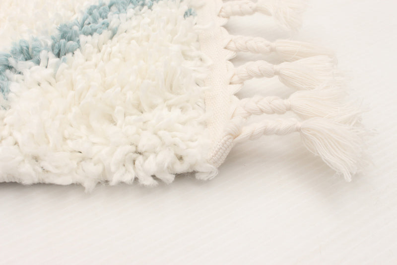 Carpette à poil long Helma Trellis crème 6 pi 7 po x 9 pi 6 po