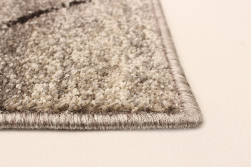 Tapis Grande, gris / brun, 3 pi 11 po X 5 pi 7 po