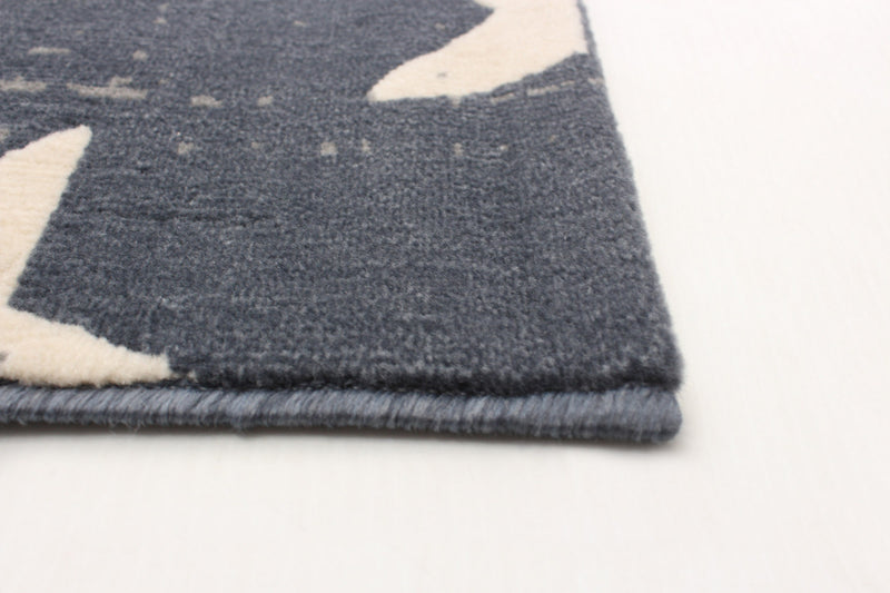 Carpette Ira bleu marine 2 pi 8 po x 4 pi 11 po