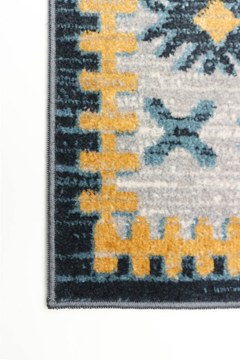 Carpette Gypsy grise lavable à la machine - 6 pi 0 po x 9 pi 0 po
