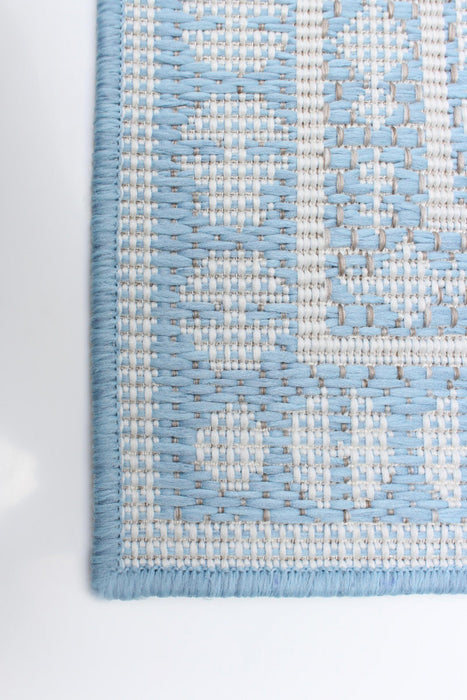 Carpette Neisha Traditional bleu clair 6 pi 7 po x 9 pi 6 po