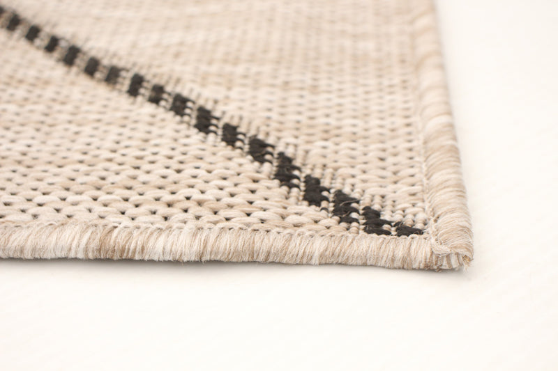 Carpette Sadie Abstract argent-noir - 5 pi 3 pox 7 pi 7 po