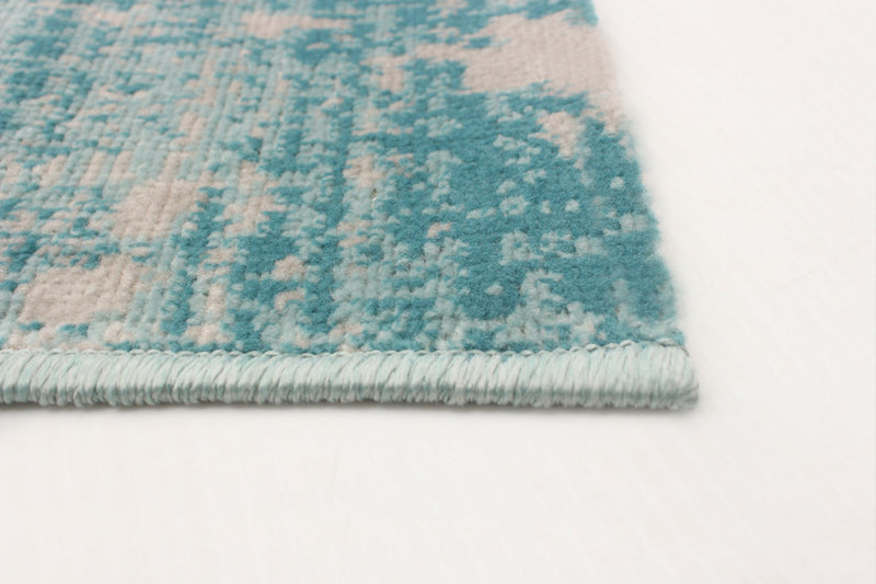 Carpette Janaki bleu sarcelle 2 pi 8 po x 4 pi 11 po
