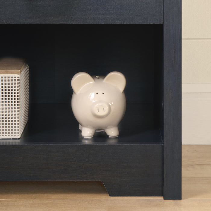 Aviron Table de Chevet 1 Tiroir - Bleu,