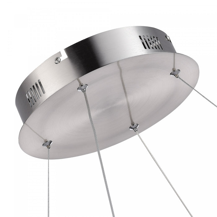 Luminaire suspendu Stella nickel satiné à DEL de 25 W
