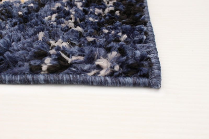 Carpette Makondo Abstract bleu marin - 8 pi 0 pox 10 pi 0 po