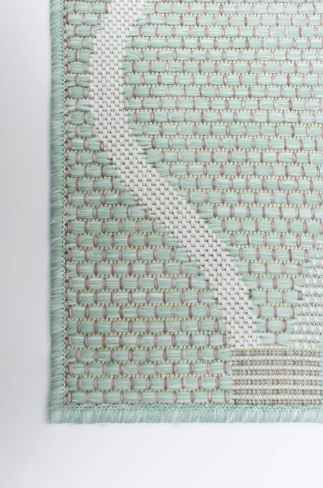 Carpette Neisha Abstract menthe 6 pi 7 po x 9 pi 6 po