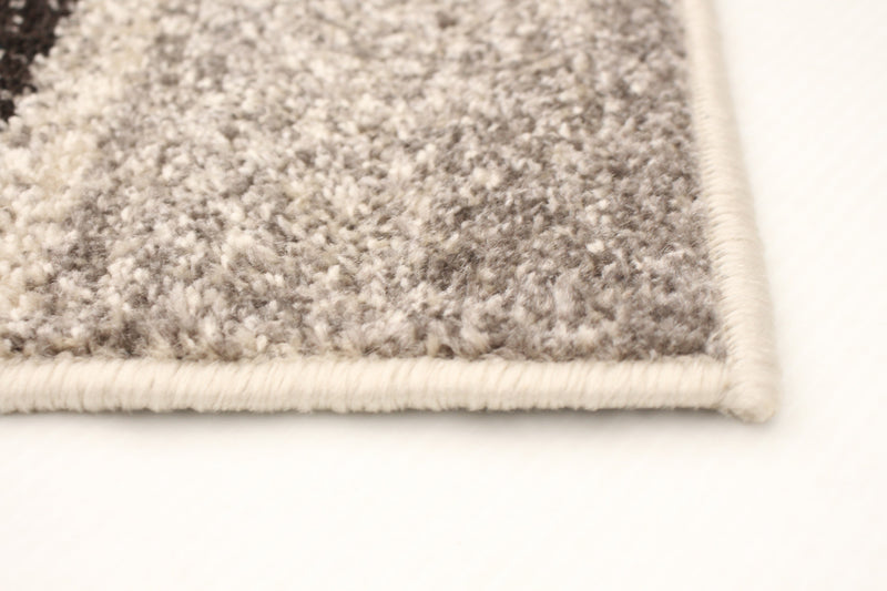 Carpette Aya ivoire-bleu - 3 pi 11 pox 5 pi 7 po